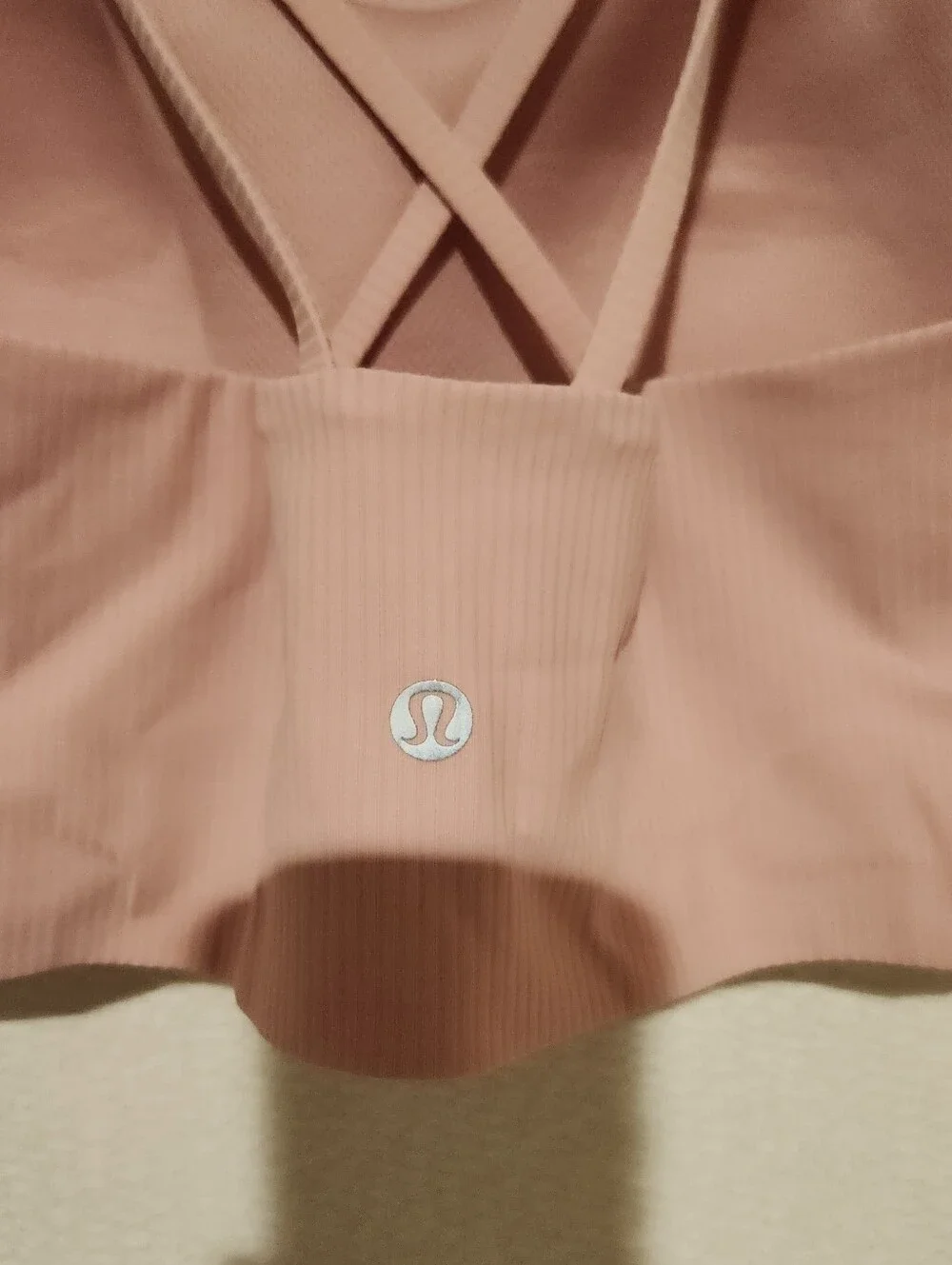 Lululemon Like A Cloud Ribbed Longline Bra B/C Cup Light Support Size 12